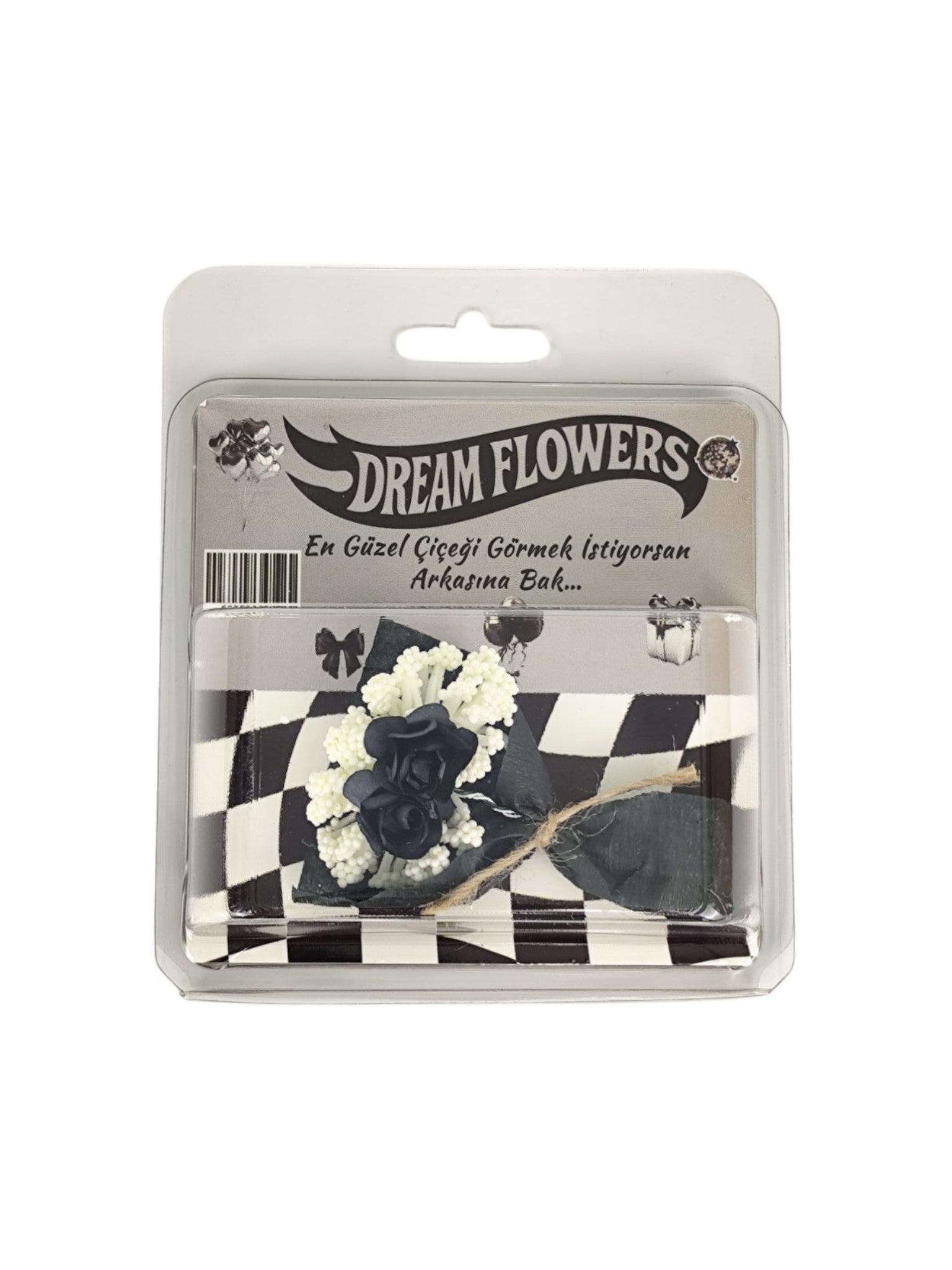Siyah Beyaz Hot Flowers Çiçek