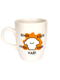 Bende Küçük Köpek Siniri Var Oval Kupa
