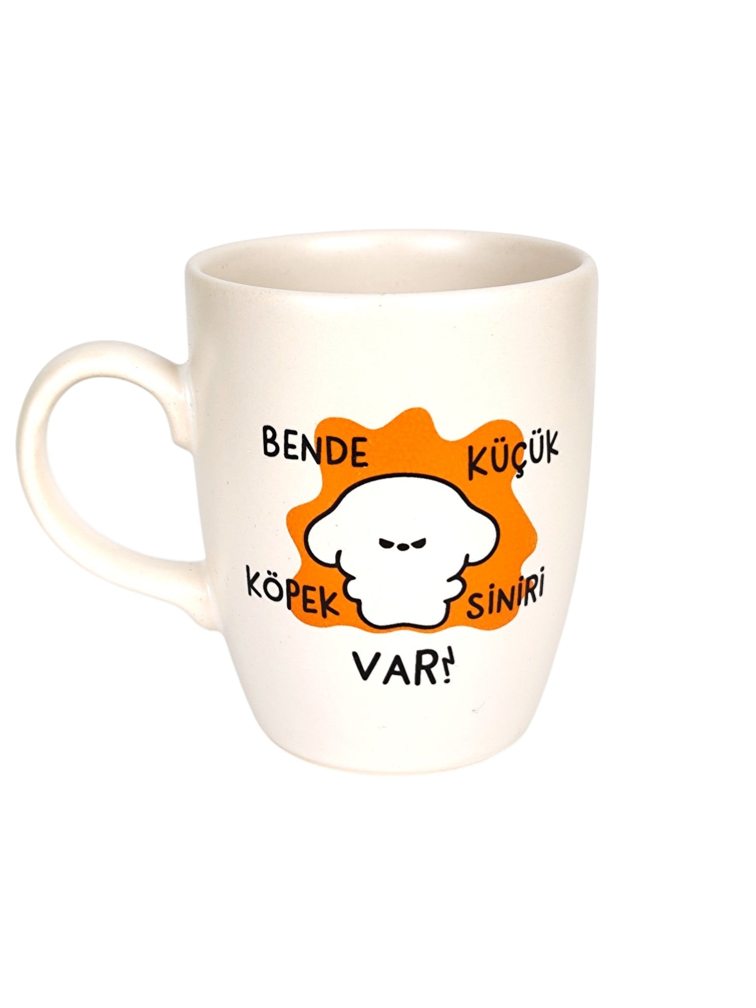 Bende Küçük Köpek Siniri Var Oval Kupa