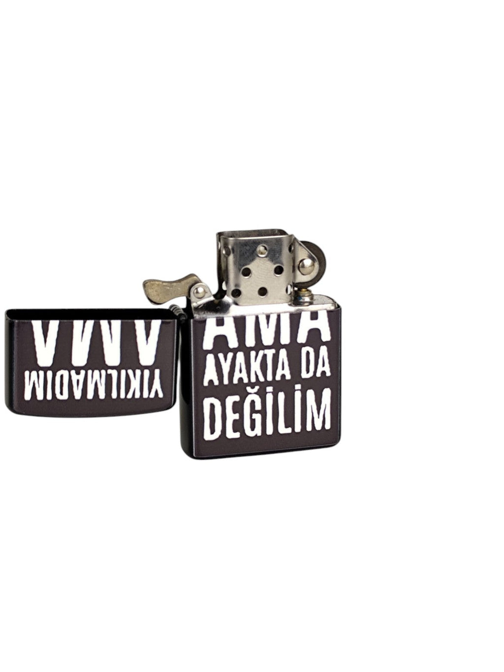 Yıkılmadım Ama Ayakta Da Değilim Benzinli Çakmak