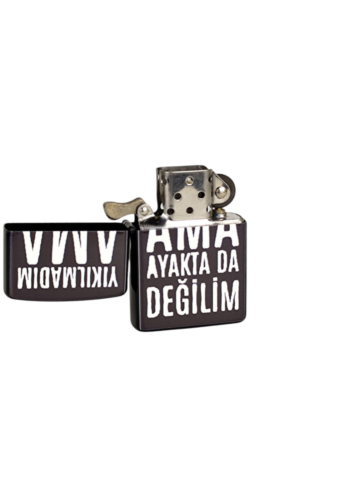 Yıkılmadım Ama Ayakta Da Değilim Benzinli Çakmak