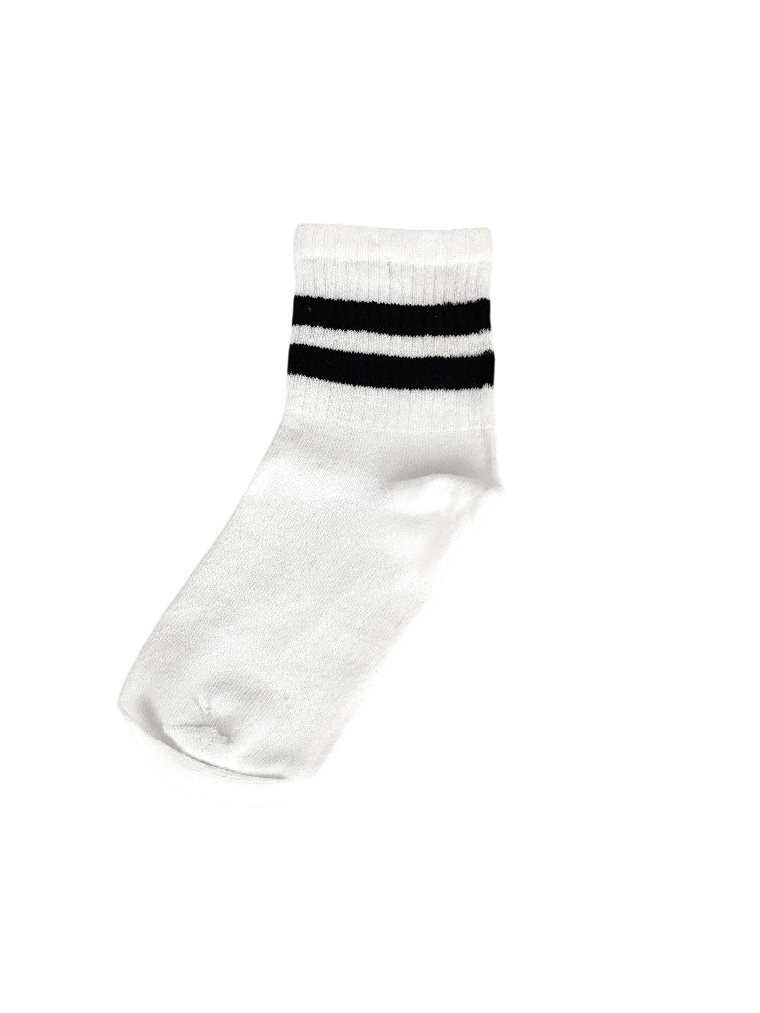 Beyaz Siyah Çizgili Soket Çorap 36-44