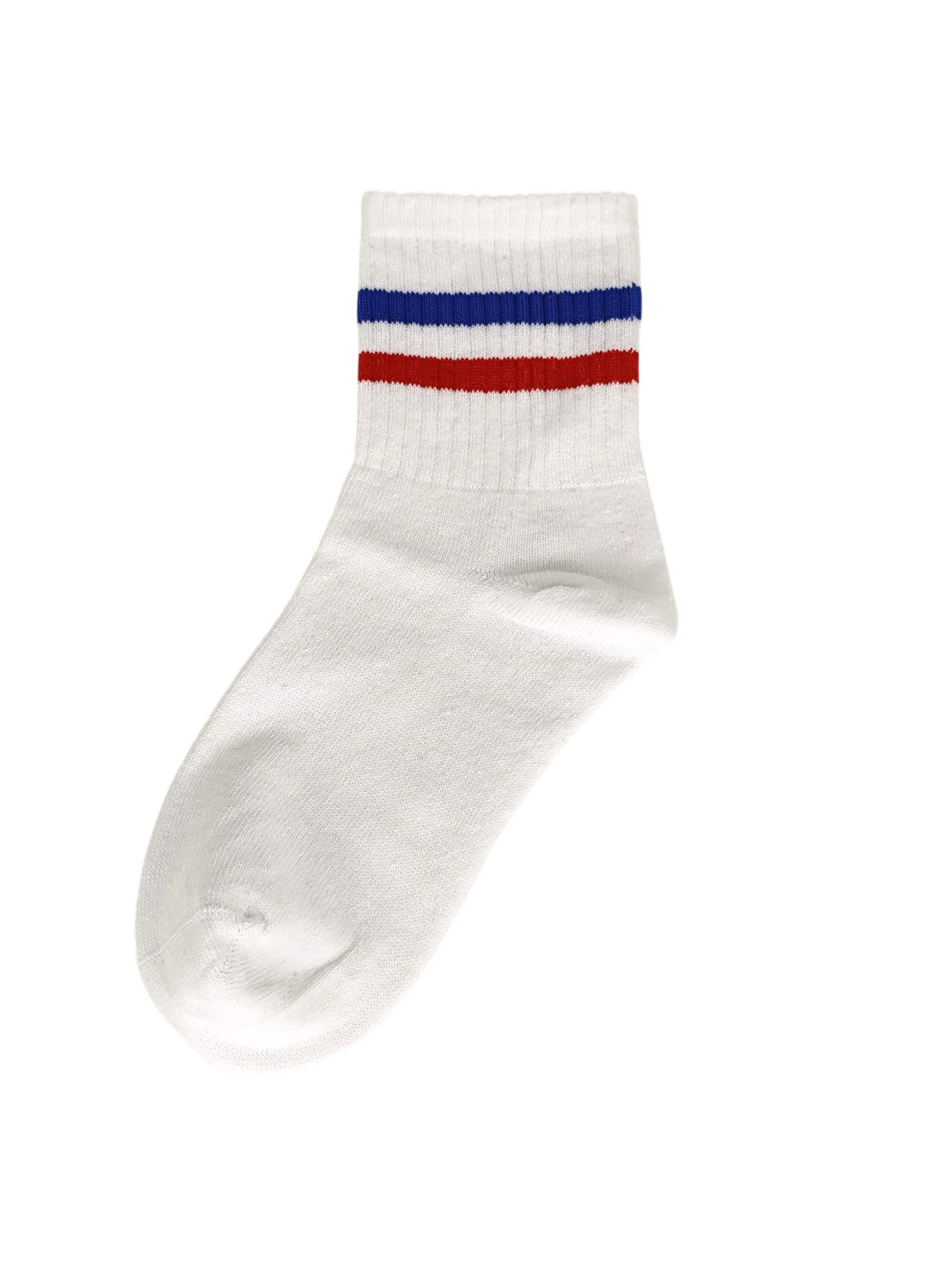 Mavi Kırmızı Çizgili Soket Çorap 36-44