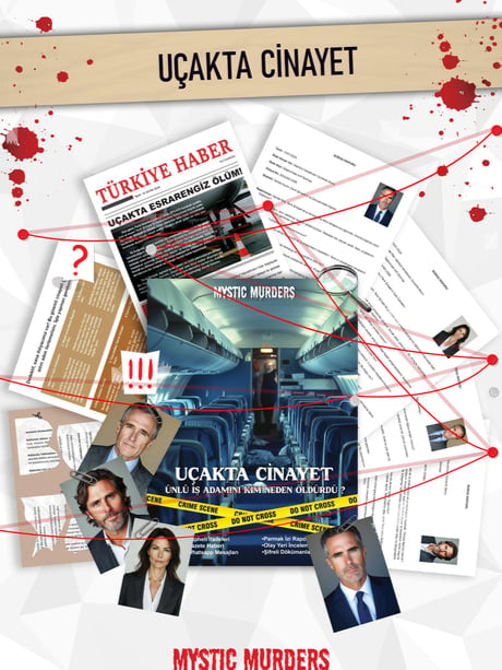 Uçakta Cinayet-Dedektif Cinayet Çözme Oyunu