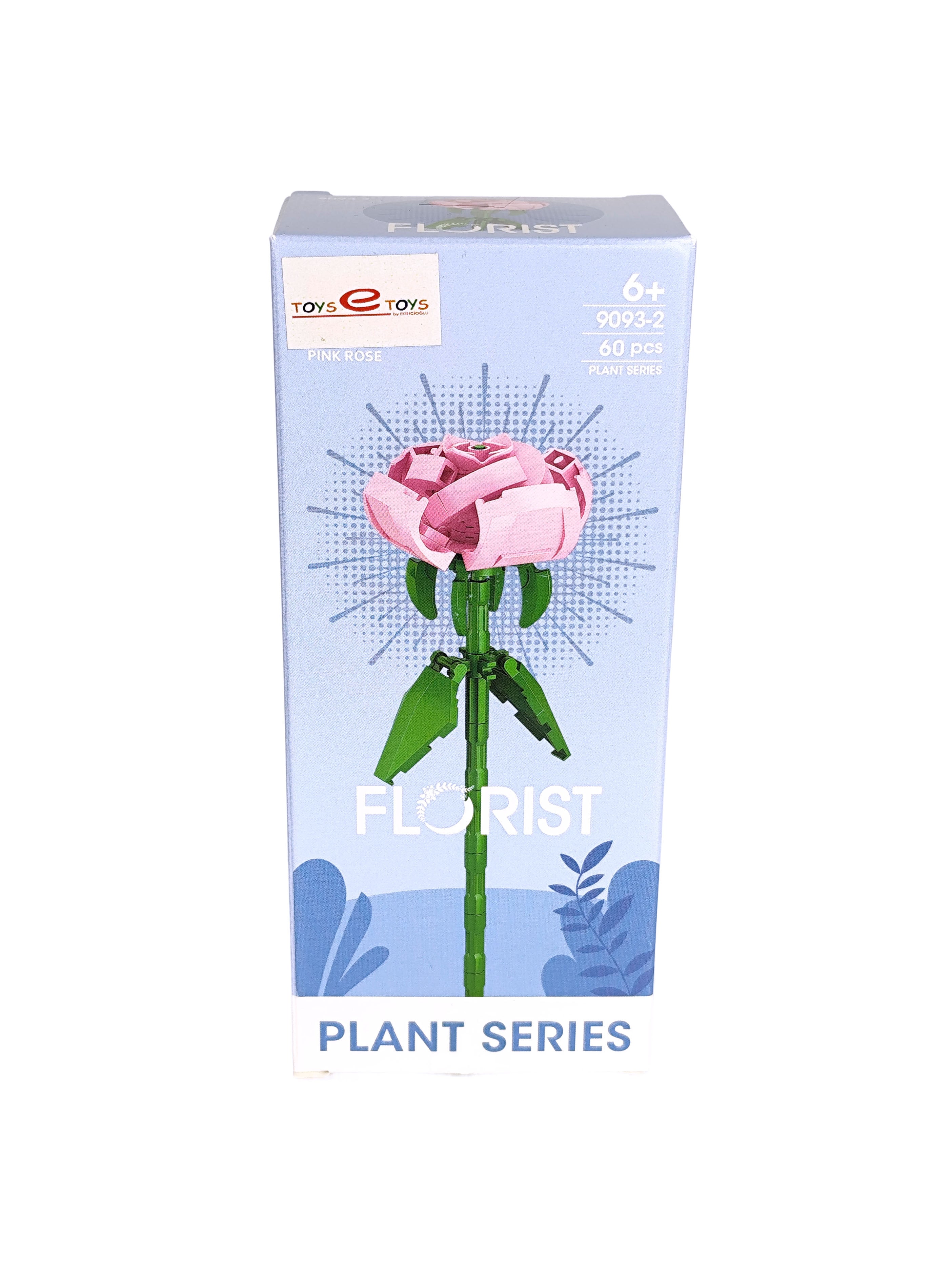 Florist Çiçek Blok Figür Pink Rose