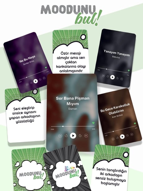 Moodunu Bul - Lyric Vibe Kart Oyunu