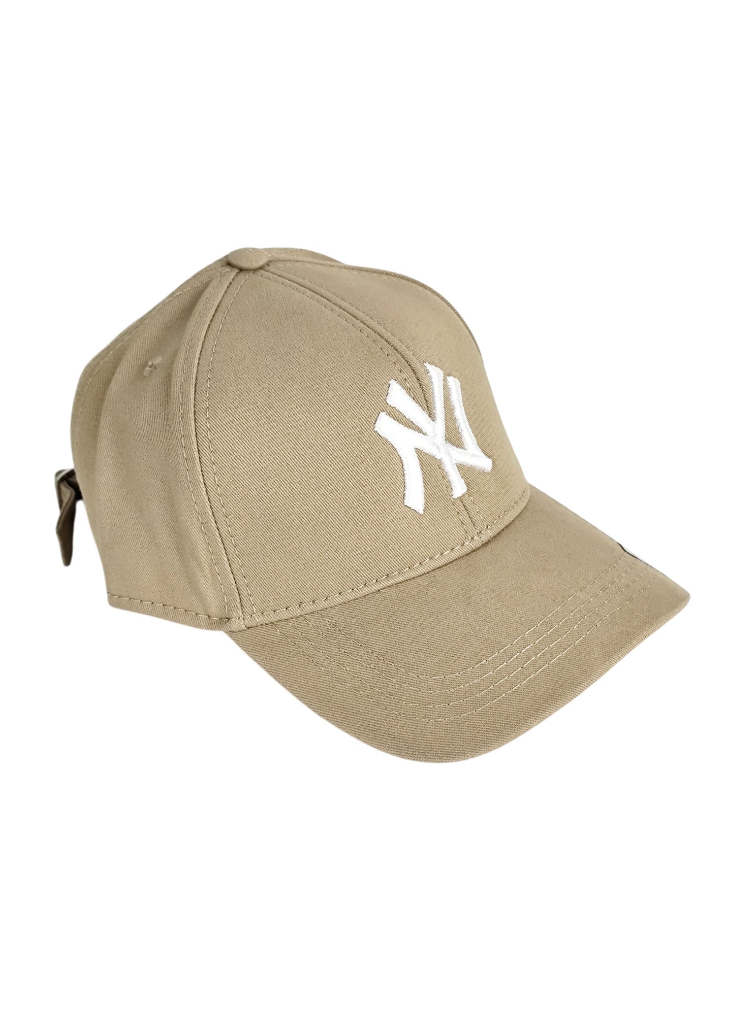 New York Yankees Nakışlı Bej Kep