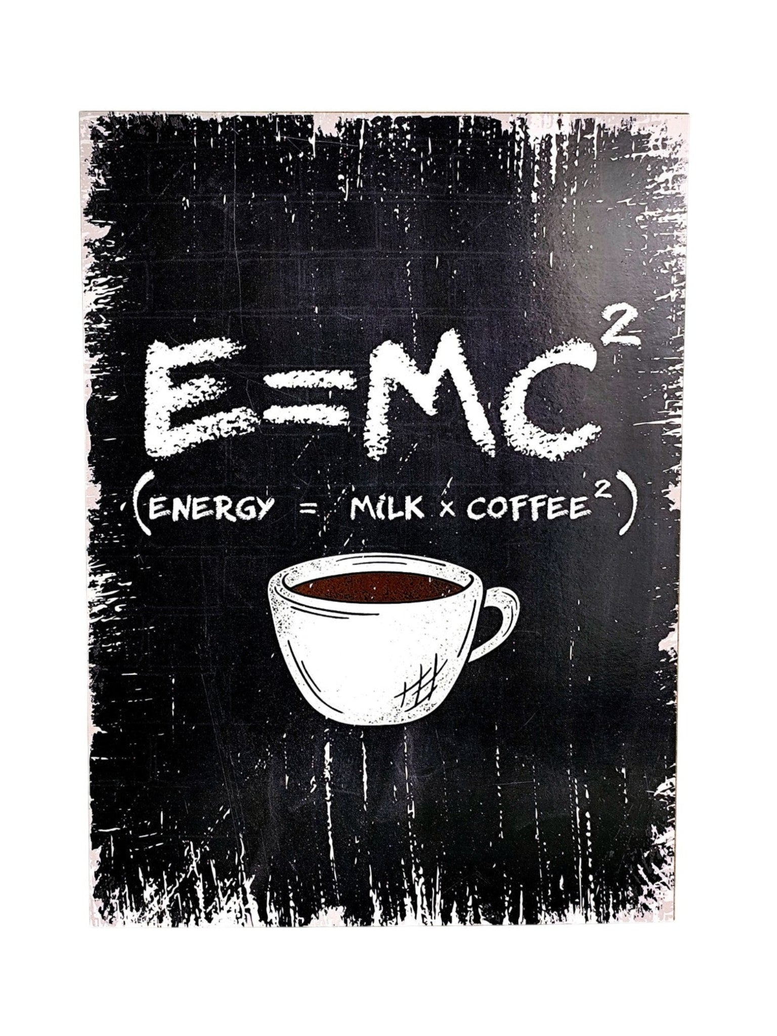 E = mc2 Ahşap Tablo