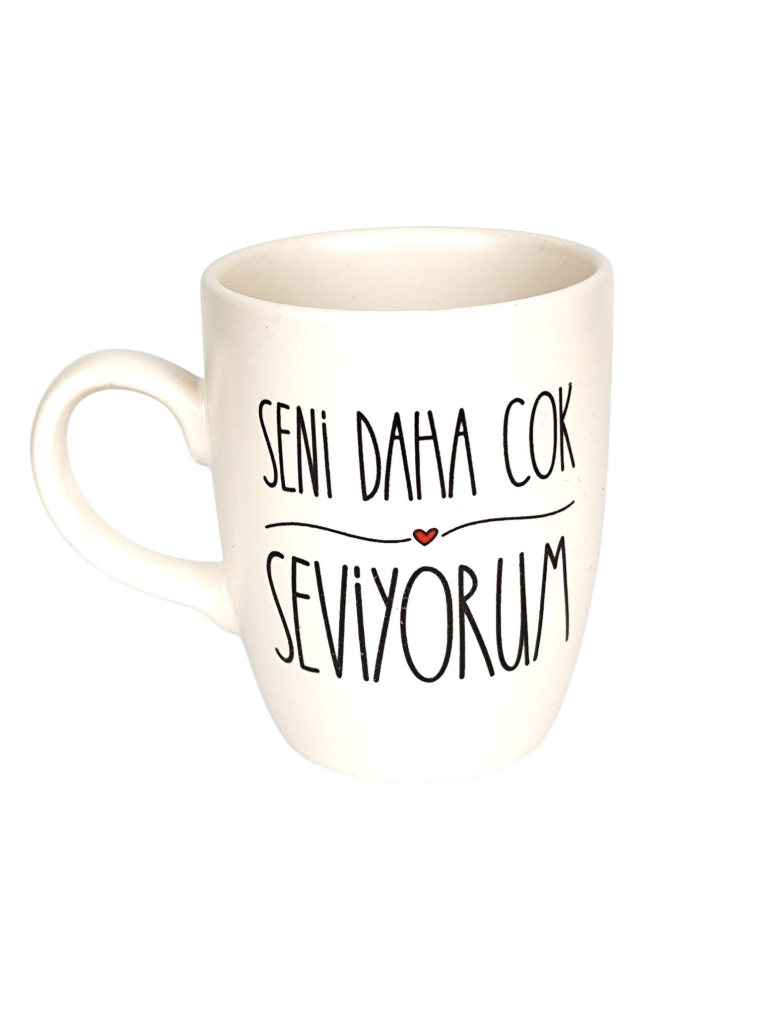 Seni Daha Çok Seviyorum Oval Kupa