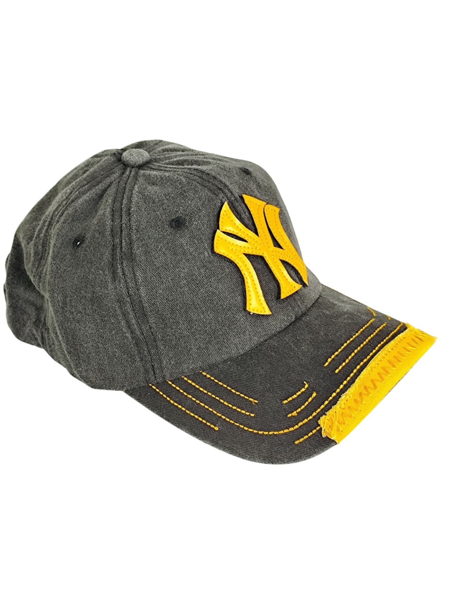 New York Yankees Gri Yıkamalı Nakışlı Şapka