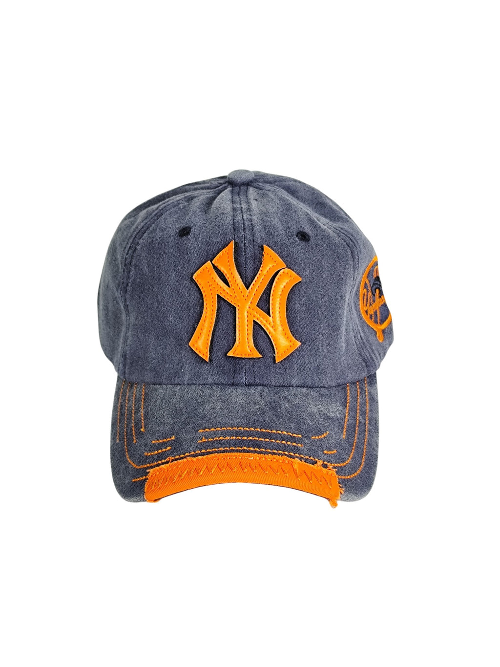 New York Yankees Lacivert  Yıkamalı Nakışlı Şapka
