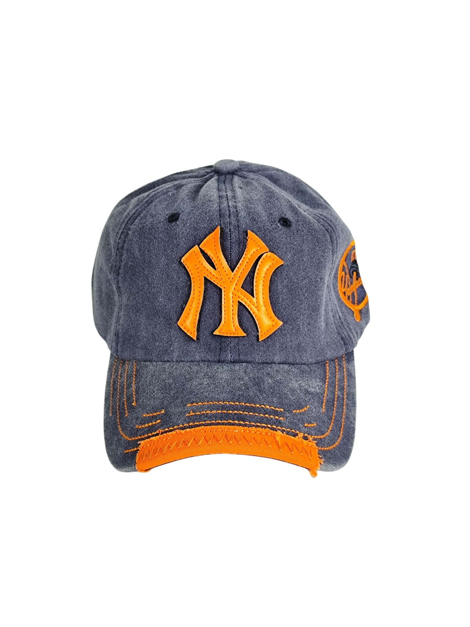 New York Yankees Lacivert  Yıkamalı Nakışlı Şapka